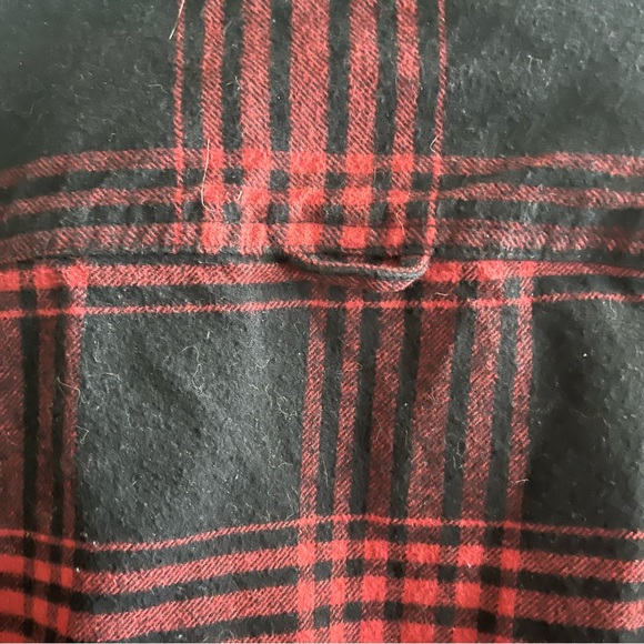 Denim & Flower Ricky Singh Plaid Flannel Button Down Collared Shirt XL Red Black - Picture 3 of 12